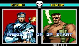 Select Screen for The Punisher.
