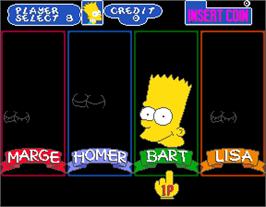 Select Screen for The Simpsons.