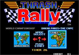 Select Screen for Thrash Rally.