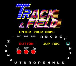 Select Screen for Track & Field.