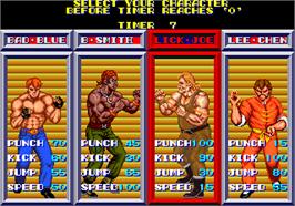 Select Screen for Violence Fight.