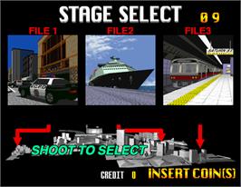 Select Screen for Virtua Cop 2.