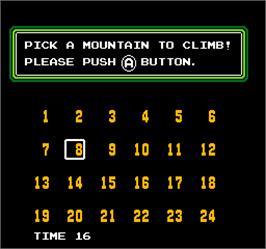 Select Screen for Vs. Ice Climber.