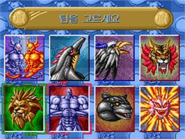 Select Screen for Wonder League Star - Sok-Magicball Fighting.
