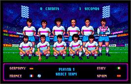 Select Screen for World Trophy Soccer.