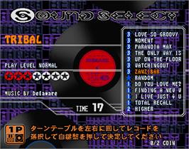 Select Screen for beatmania complete MIX 2.