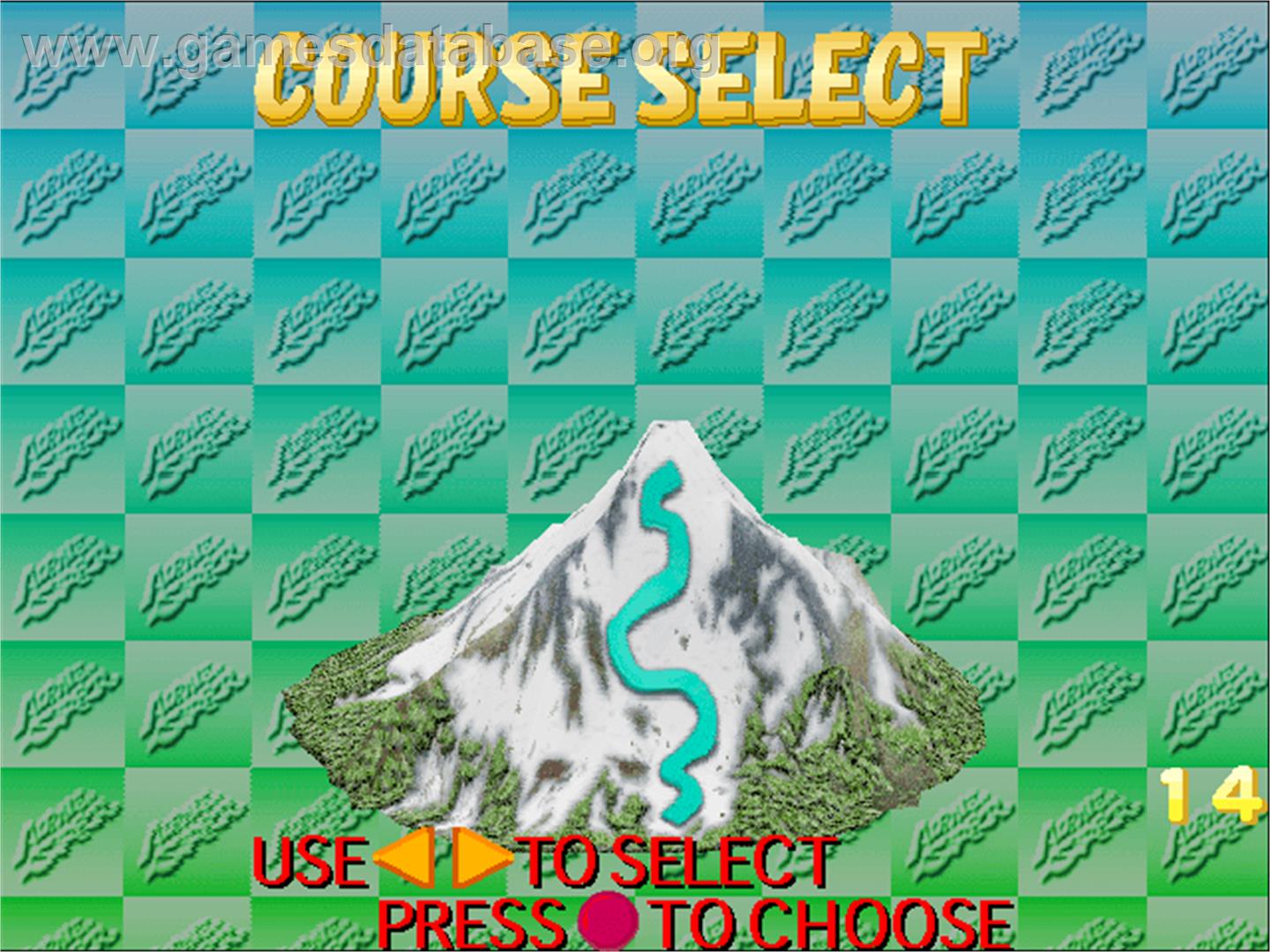 Alpine Surfer - Arcade - Artwork - Select Screen