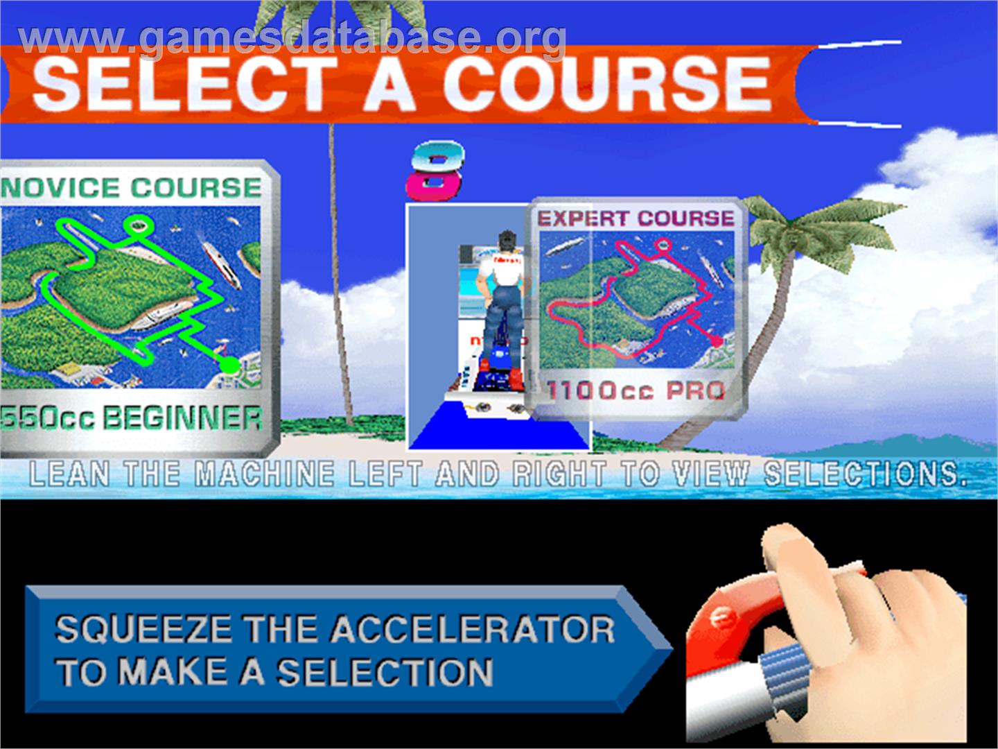 Aqua Jet - Arcade - Artwork - Select Screen
