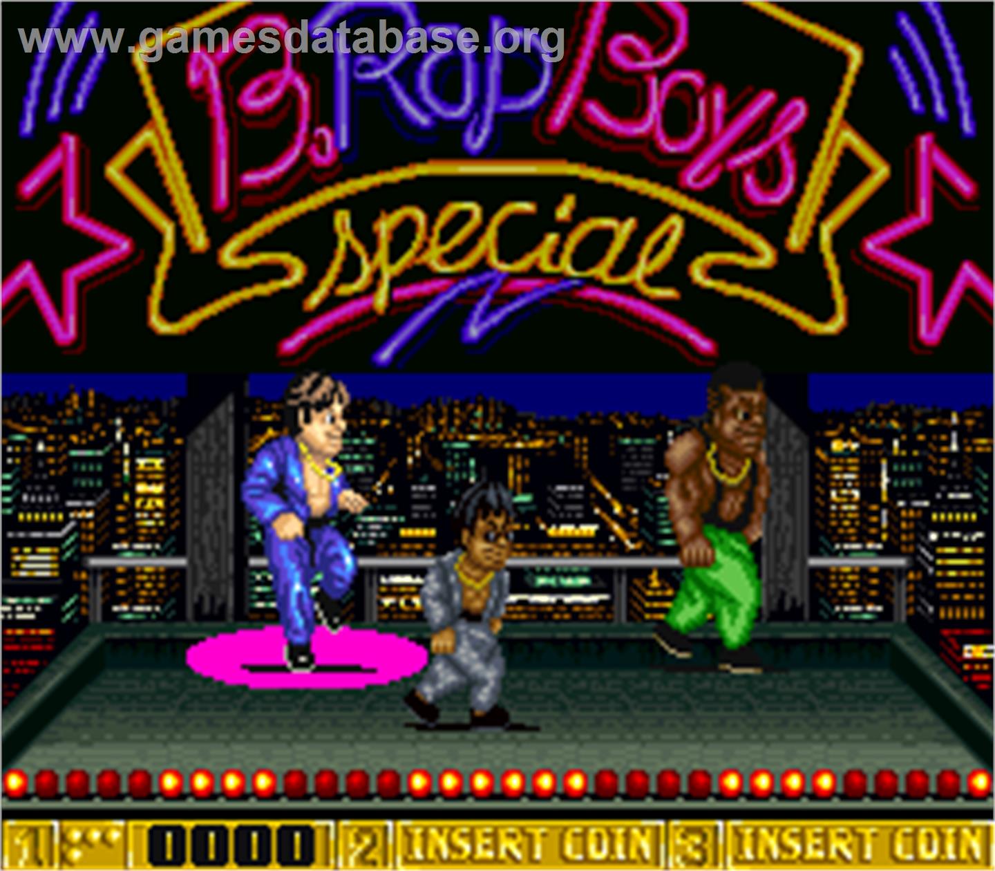 B.Rap Boys Special - Arcade - Artwork - Select Screen