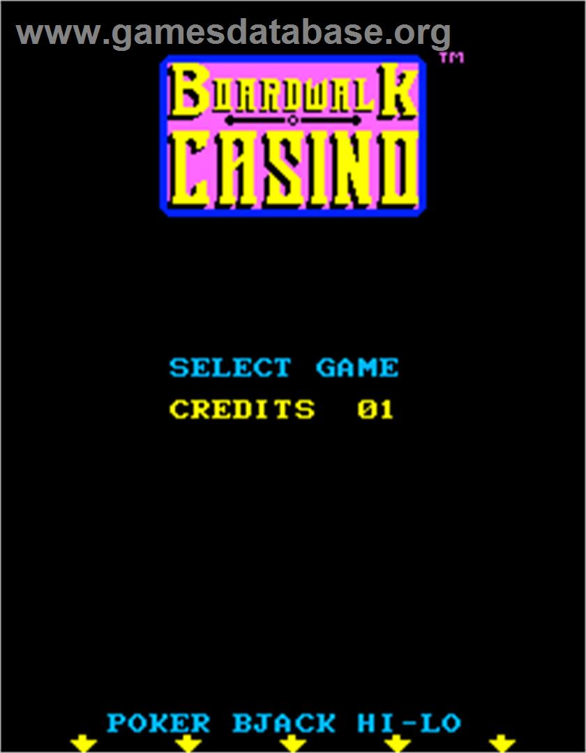 Boardwalk Casino - Arcade - Artwork - Select Screen