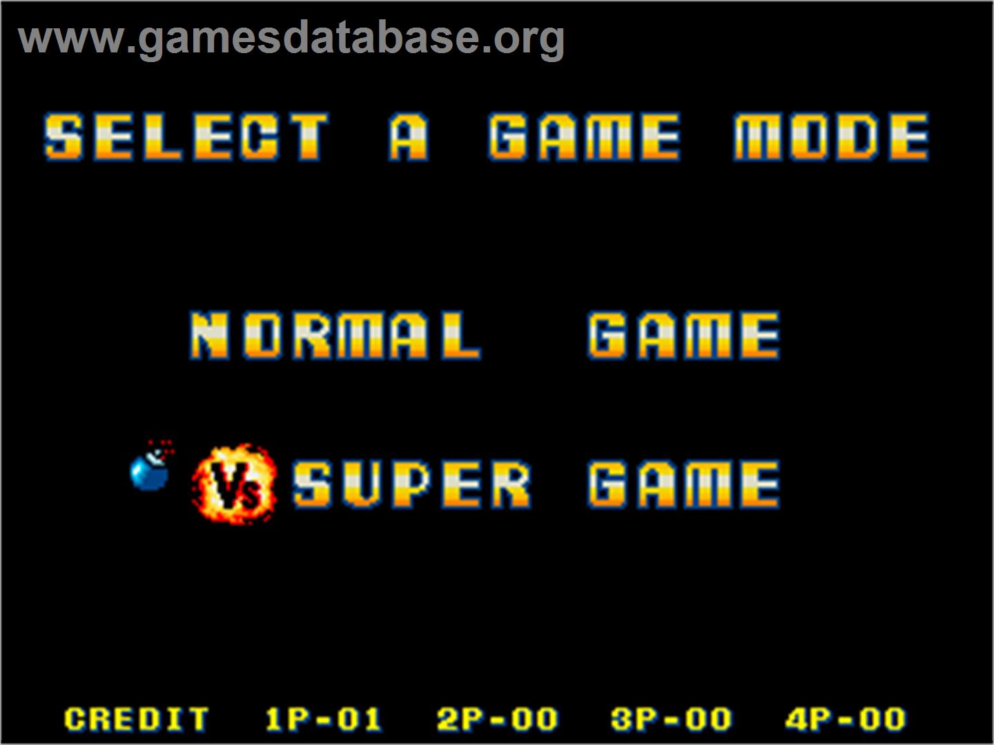 Bomber Lord - Arcade - Artwork - Select Screen