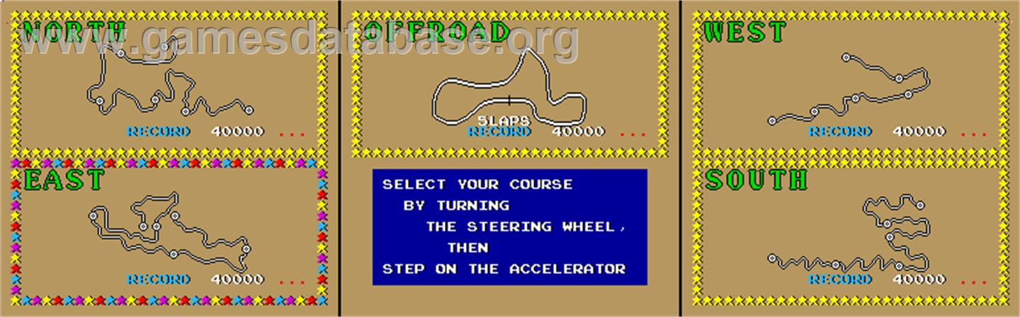Buggy Boy/Speed Buggy - Arcade - Artwork - Select Screen
