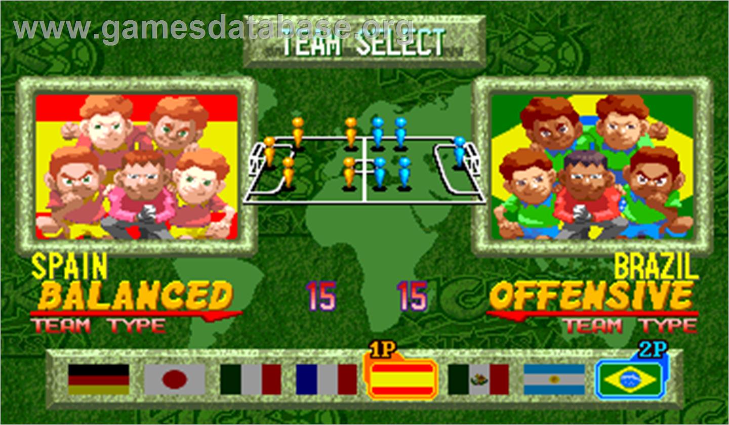 Capcom Sports Club - Arcade - Artwork - Select Screen