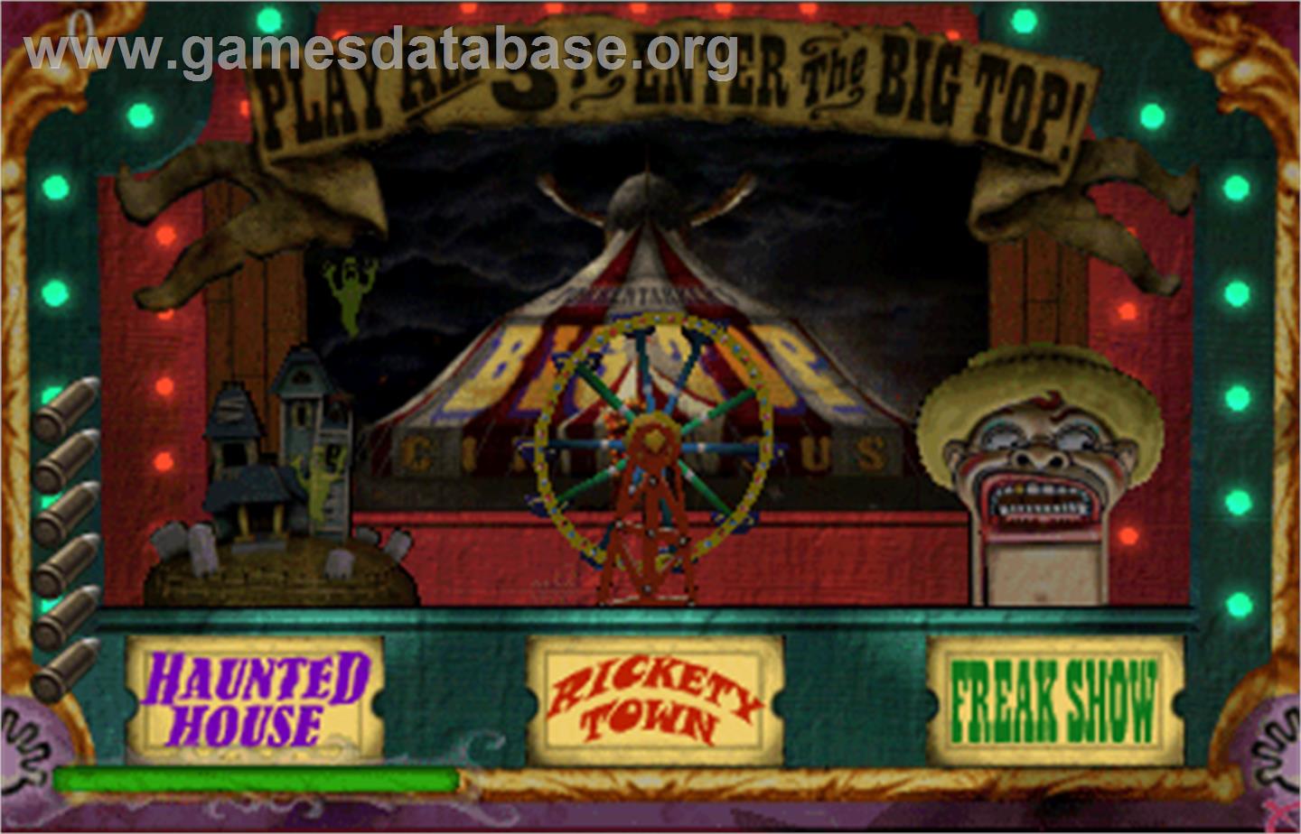 CarnEvil - Arcade - Artwork - Select Screen