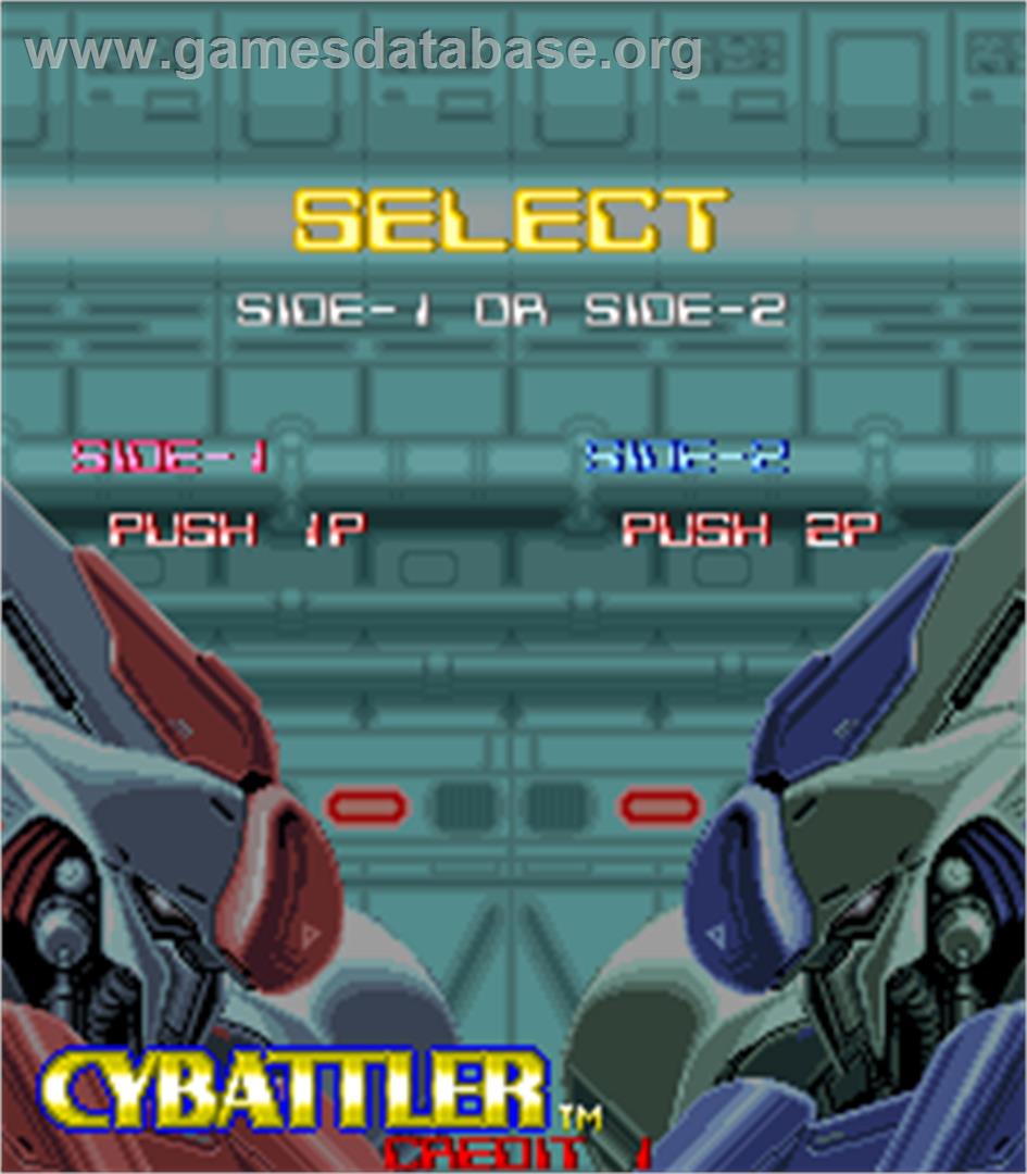 Cybattler - Arcade - Artwork - Select Screen