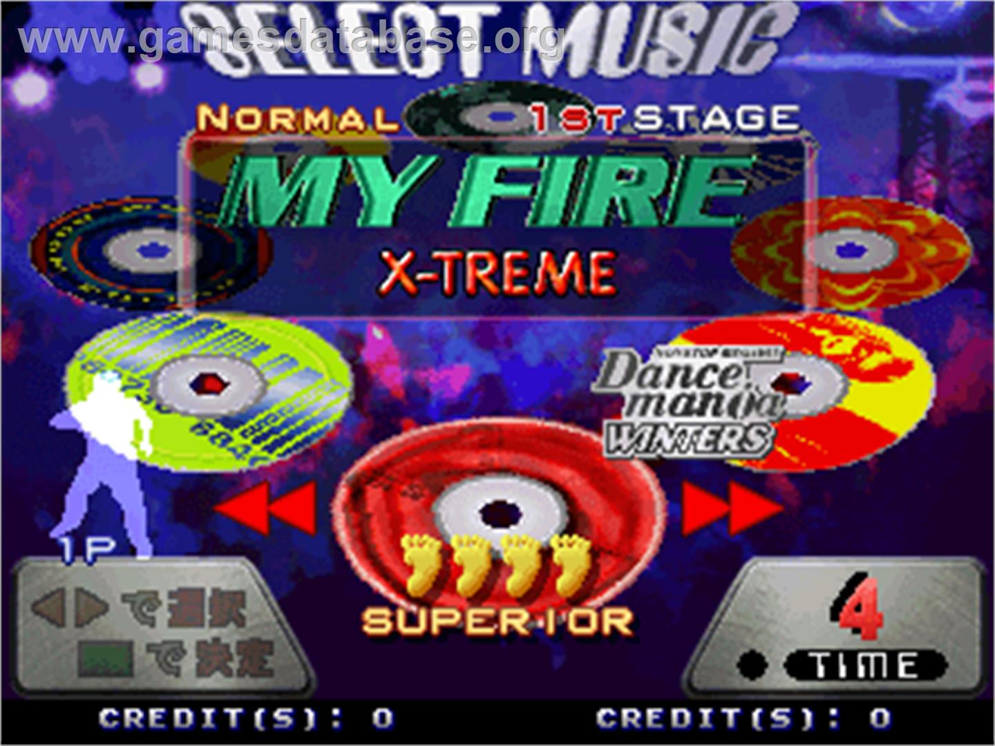 Dance Dance Revolution 2nd Mix with beatmaniaIIDX substream CLUB VERSiON 2 - Arcade - Artwork - Select Screen