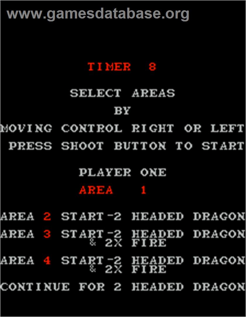Dragon Spirit - Arcade - Artwork - Select Screen