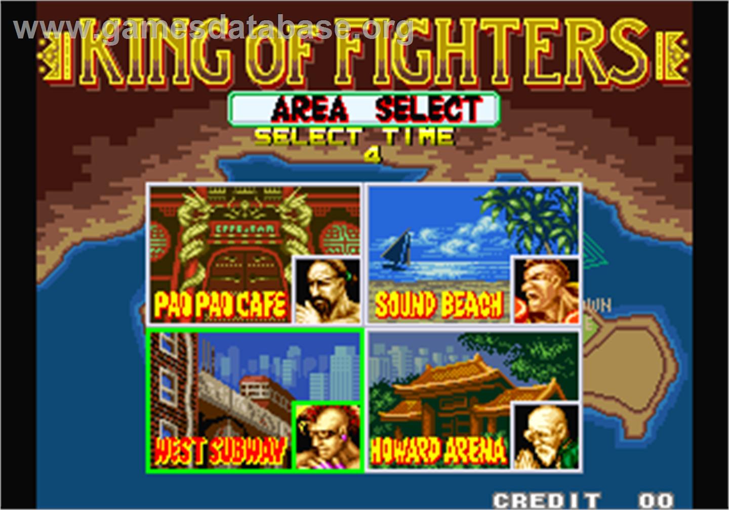 Fatal Fury - King of Fighters / Garou Densetsu - shukumei no tatakai - Arcade - Artwork - Select Screen