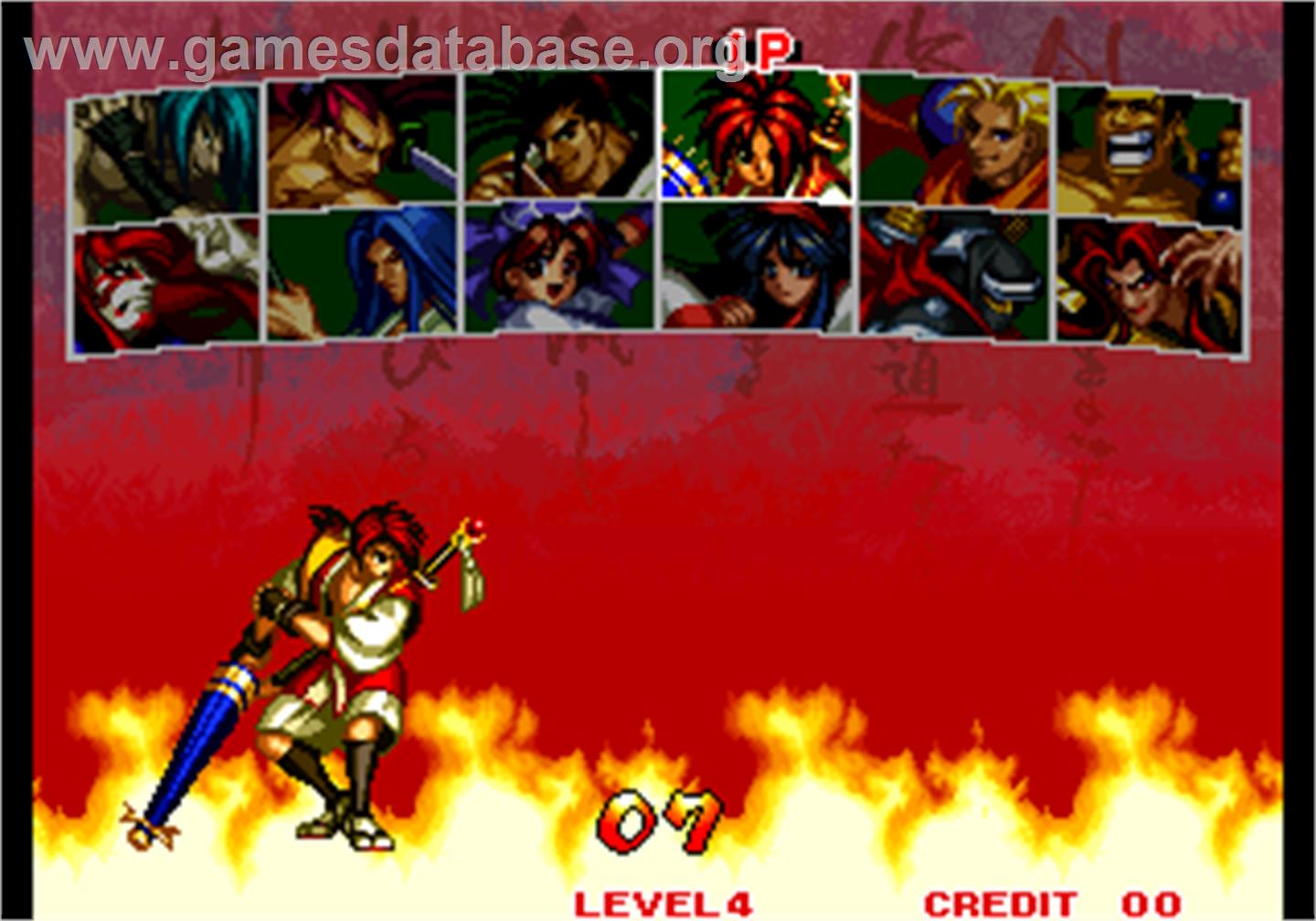 Fighters Swords - Arcade - Artwork - Select Screen