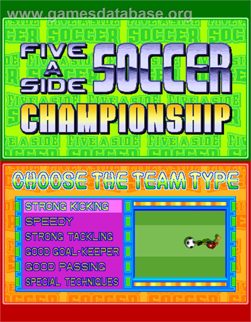 Five a Side Soccer - Arcade - Artwork - Select Screen