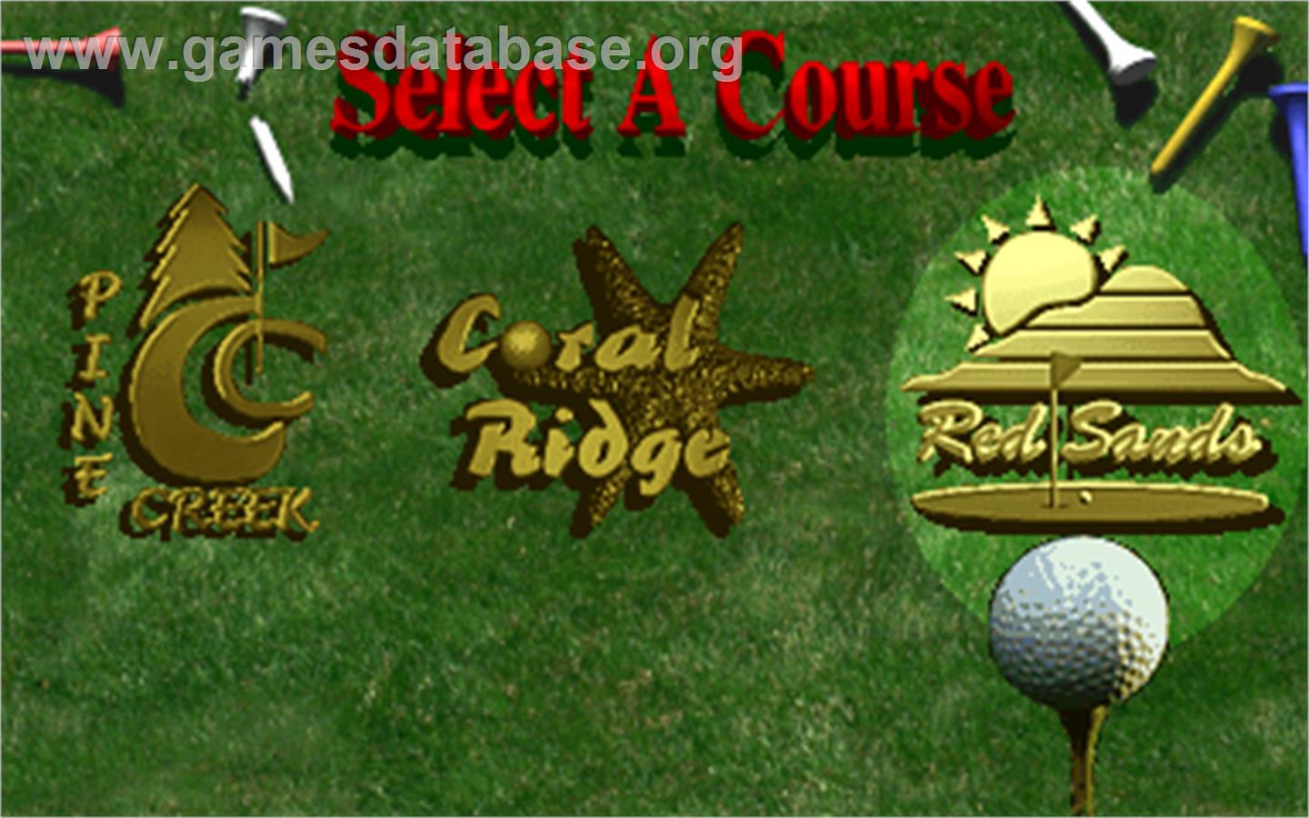 Golden Tee '97 Tournament - Arcade - Artwork - Select Screen