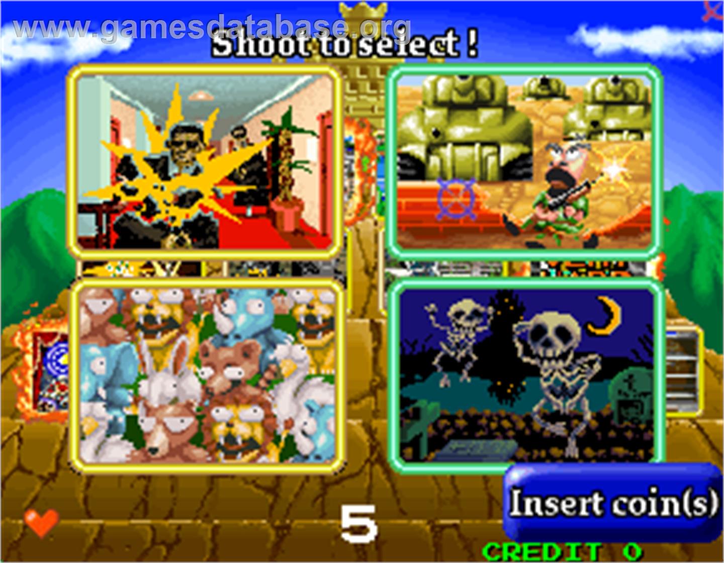 Gun Bullet - Arcade - Artwork - Select Screen