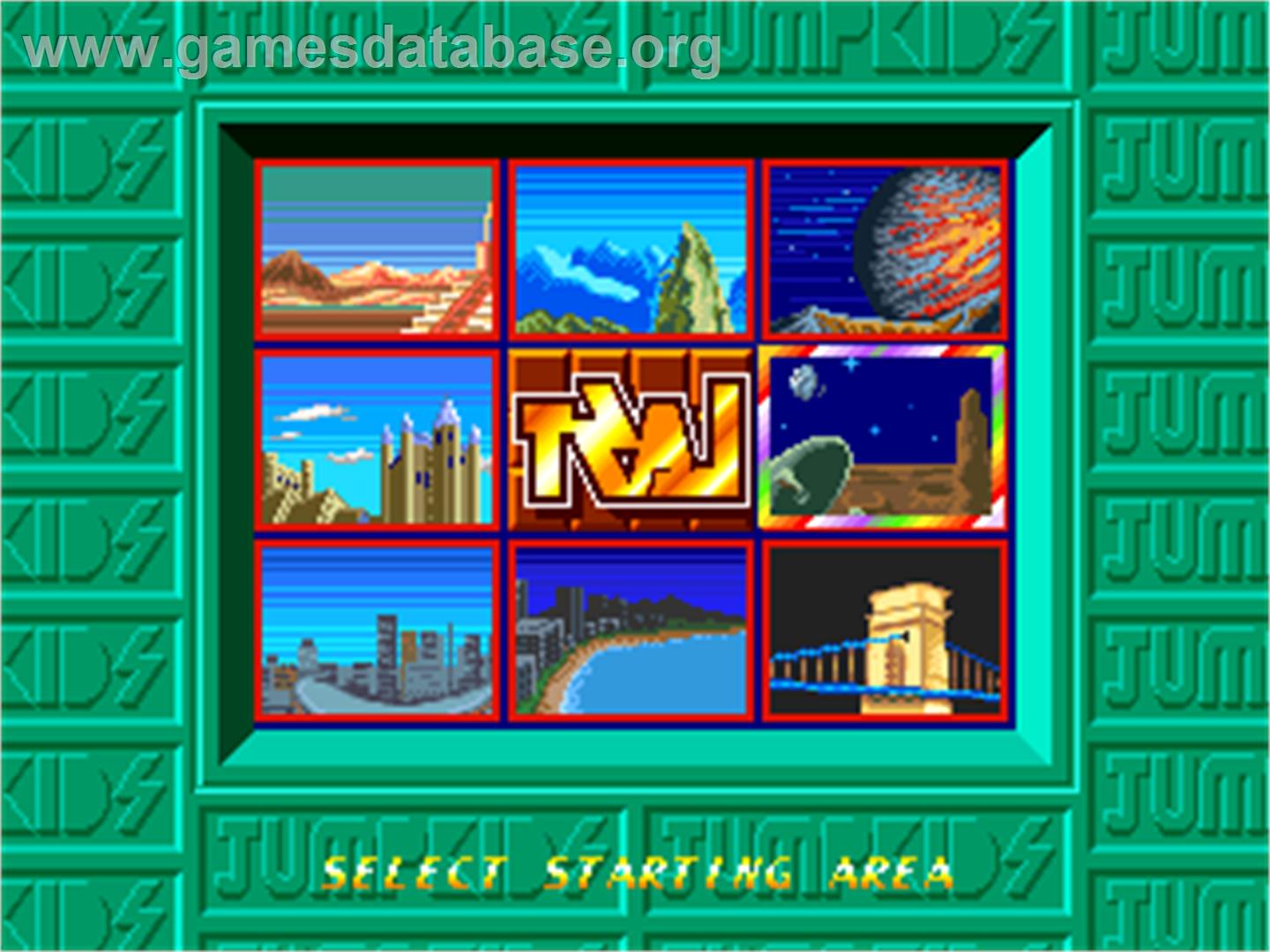 Jump Kids - Arcade - Artwork - Select Screen