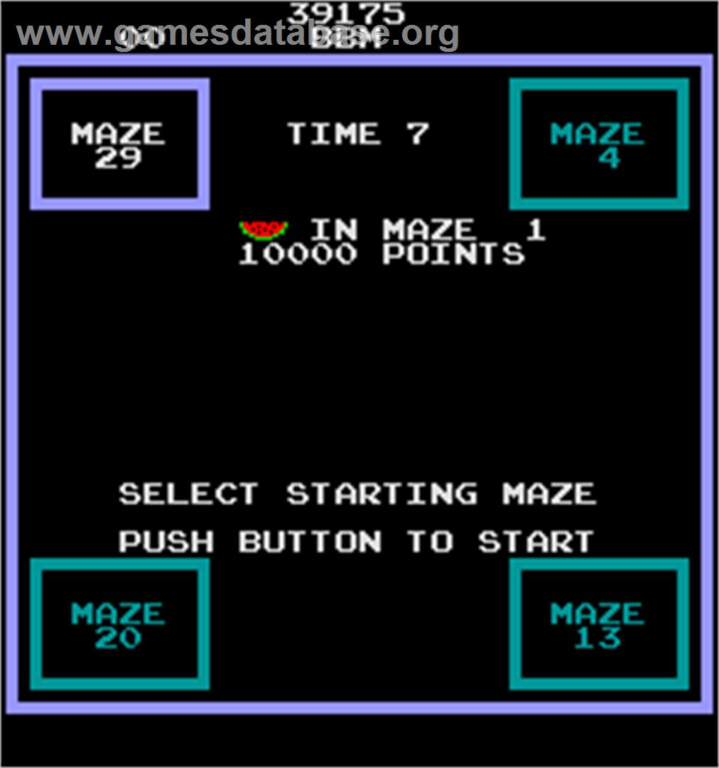 Maze Invaders - Arcade - Artwork - Select Screen