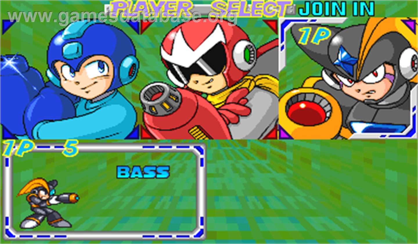 Mega Man: The Power Battle - Arcade - Artwork - Select Screen