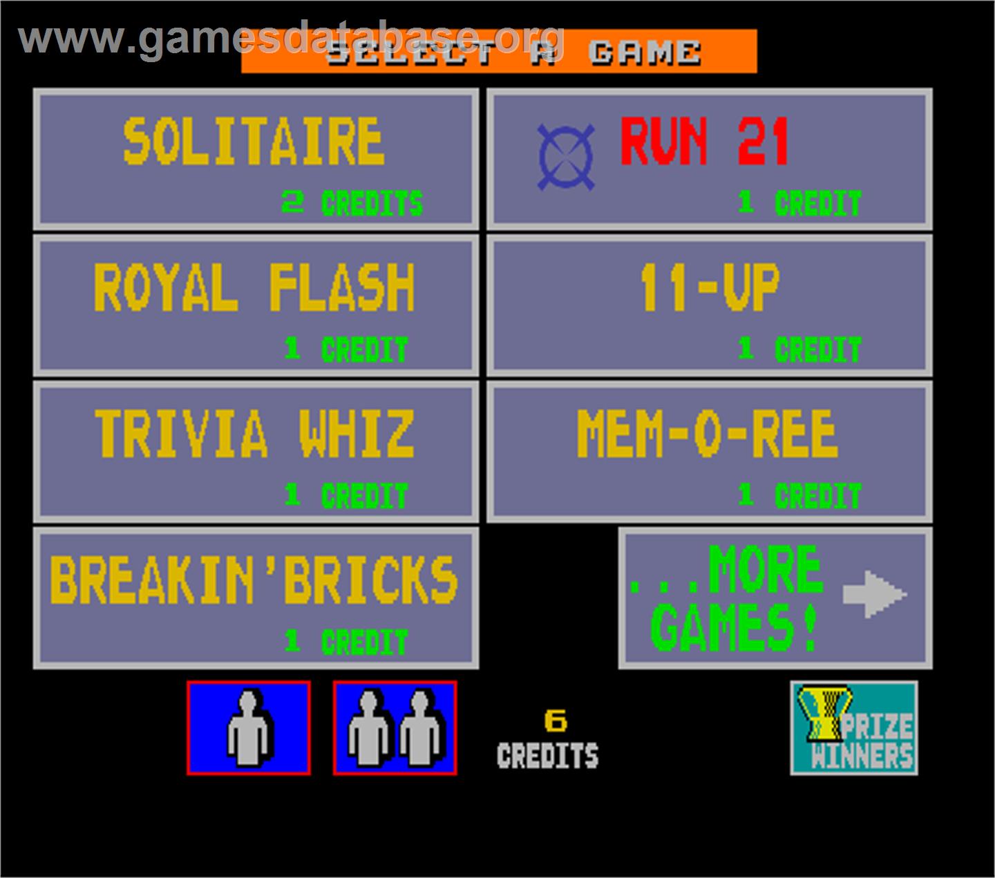 Megatouch III Tournament Edition - Arcade - Artwork - Select Screen