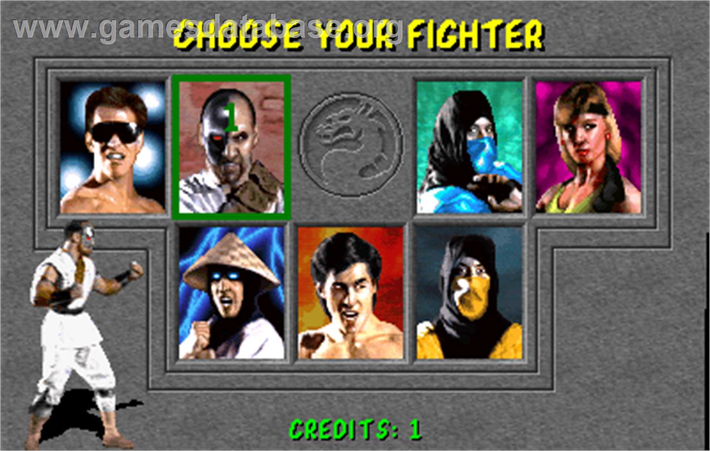 Mortal Kombat - Arcade - Artwork - Select Screen