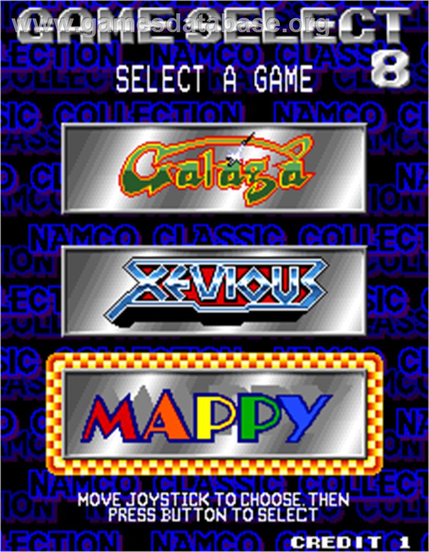 Namco Classic Collection Vol.1 - Arcade - Artwork - Select Screen