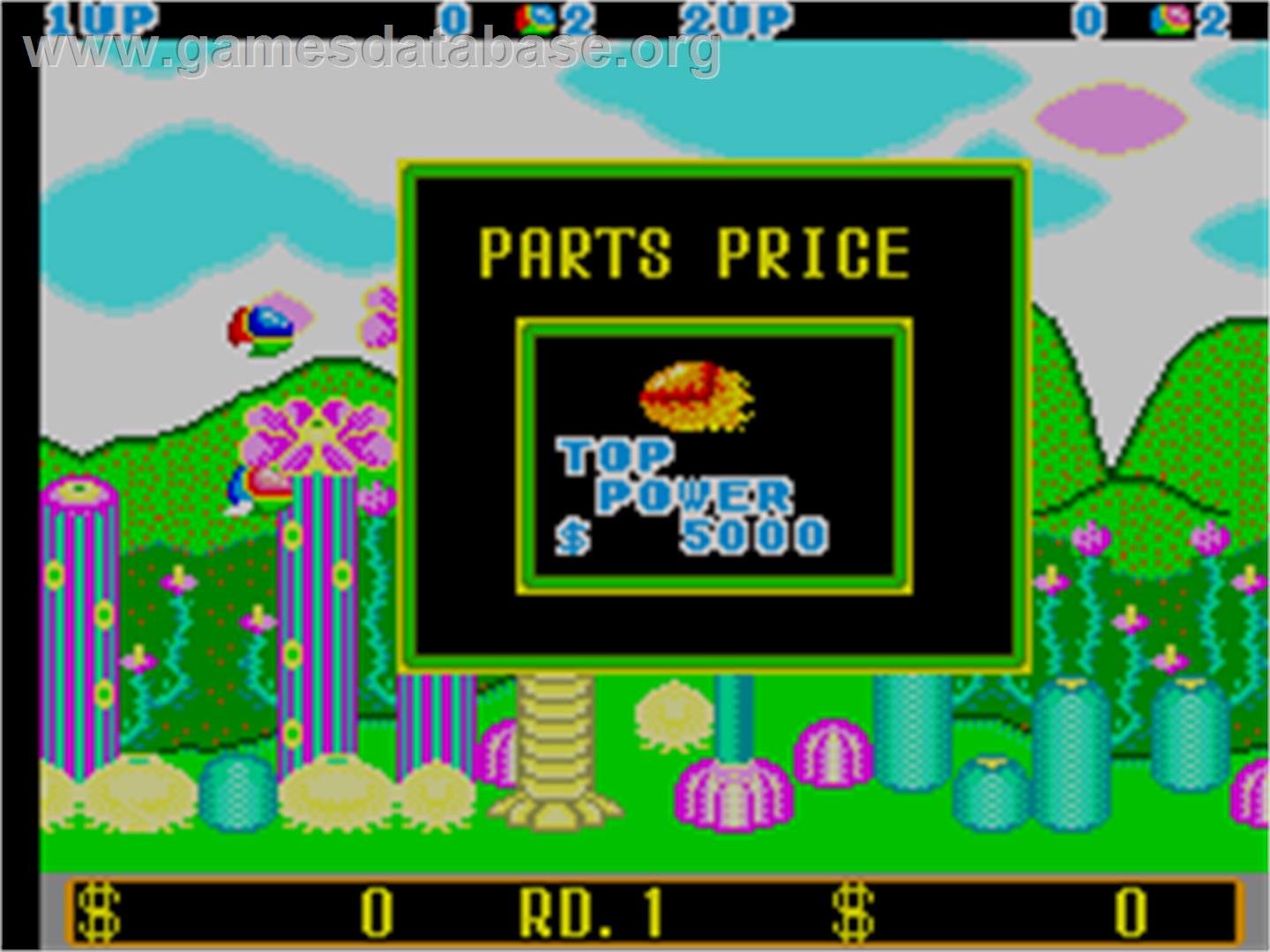 Opa Opa - Arcade - Artwork - Select Screen