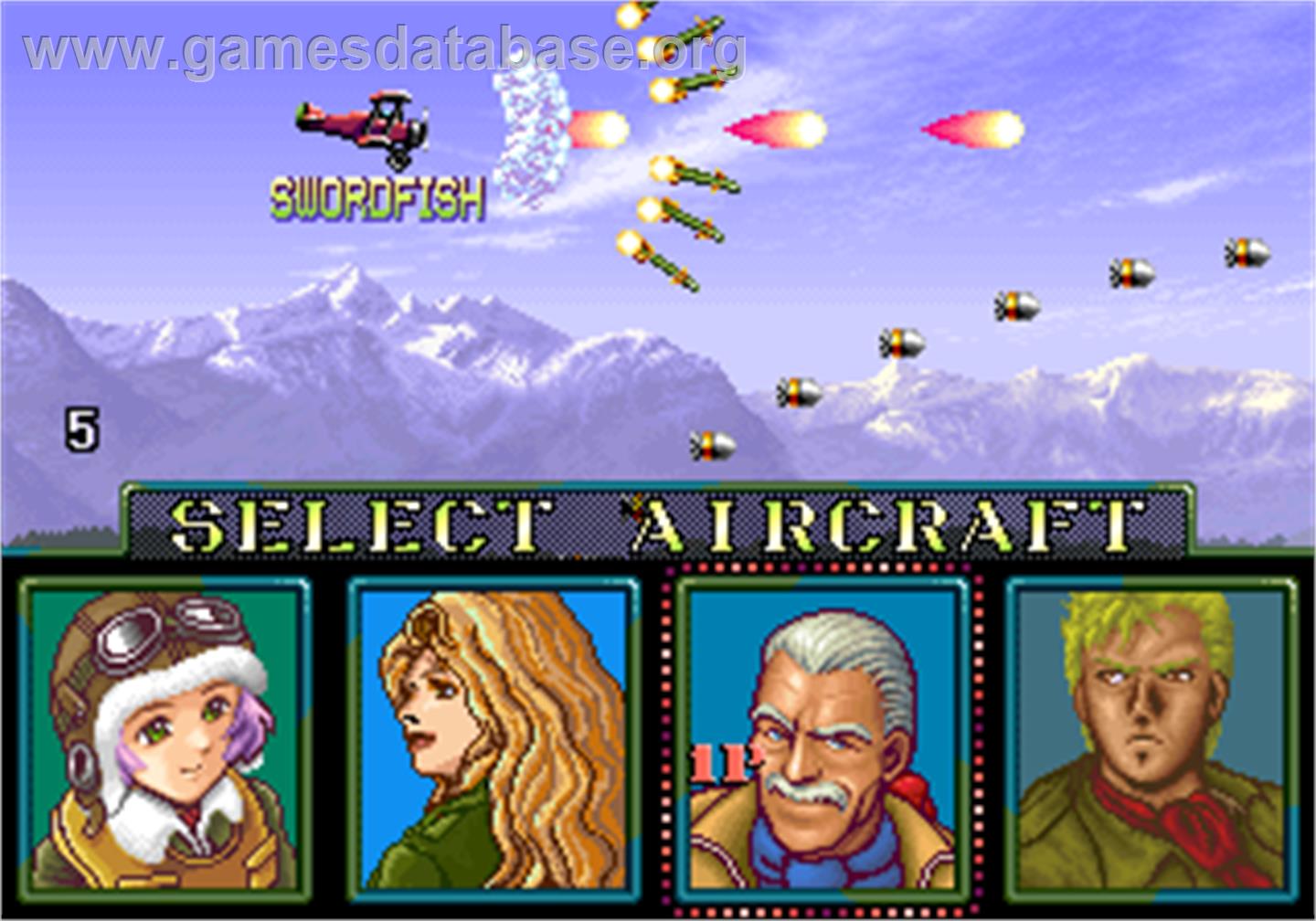 P-47 Aces - Arcade - Artwork - Select Screen