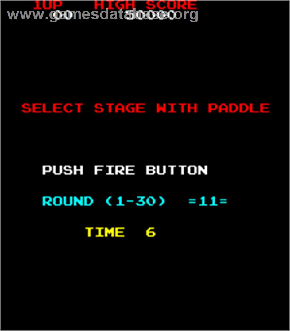 Paddle 2 - Arcade - Artwork - Select Screen
