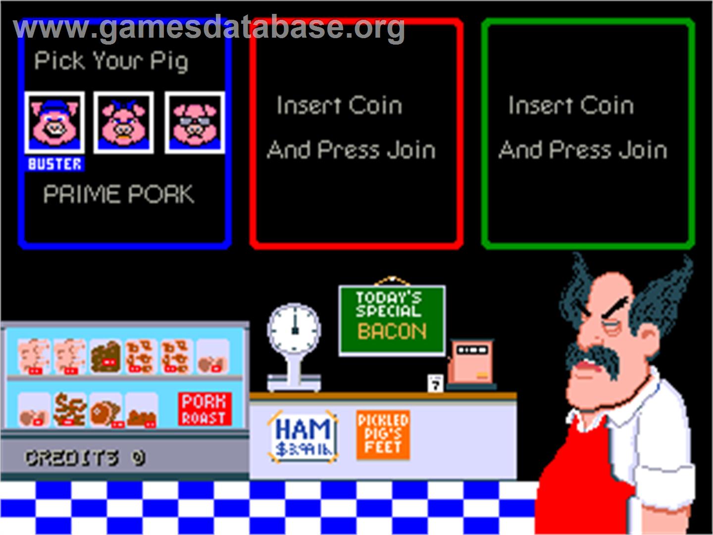 Pig Out: Dine Like a Swine! - Arcade - Artwork - Select Screen