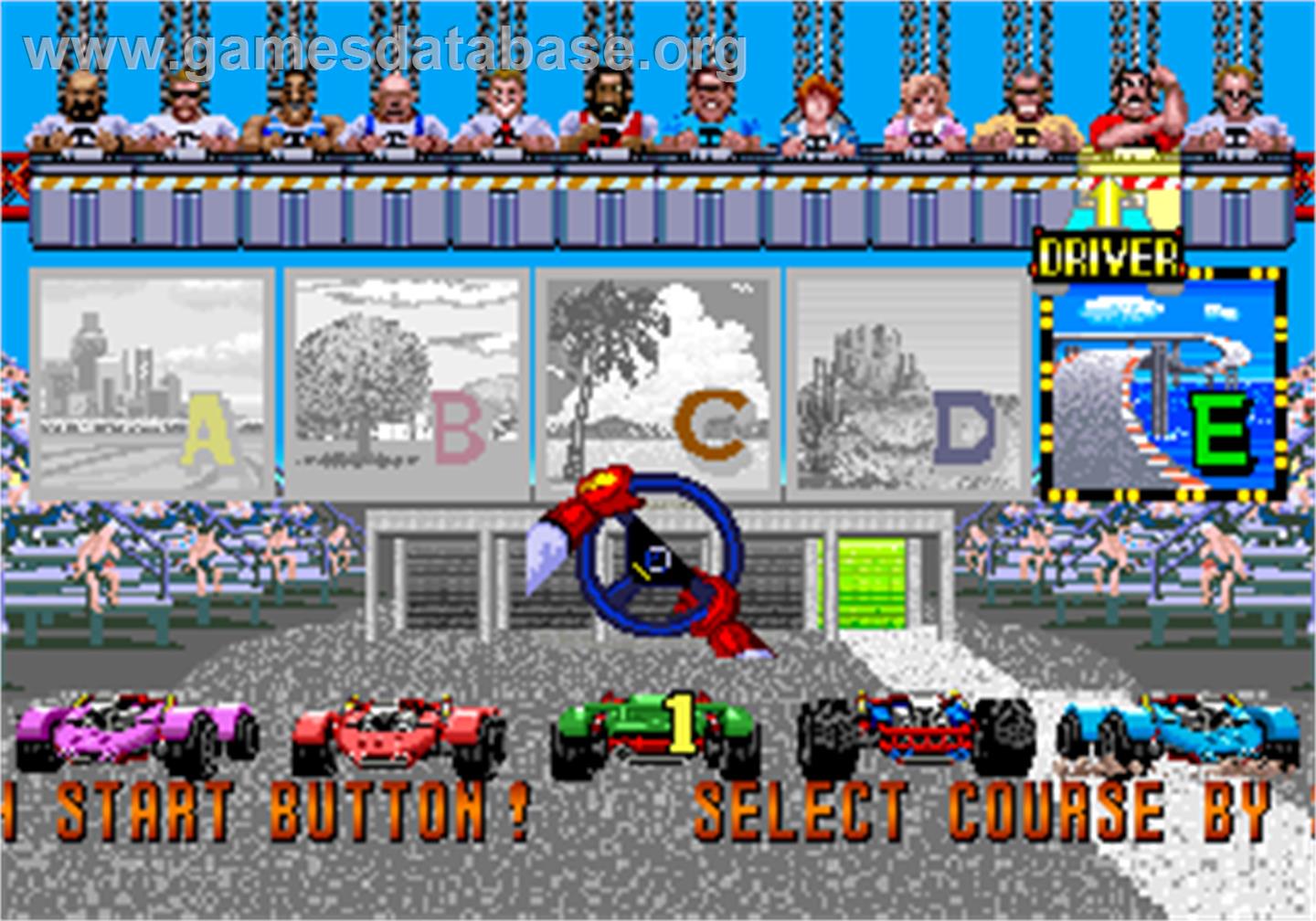 Power Drift - Arcade - Artwork - Select Screen