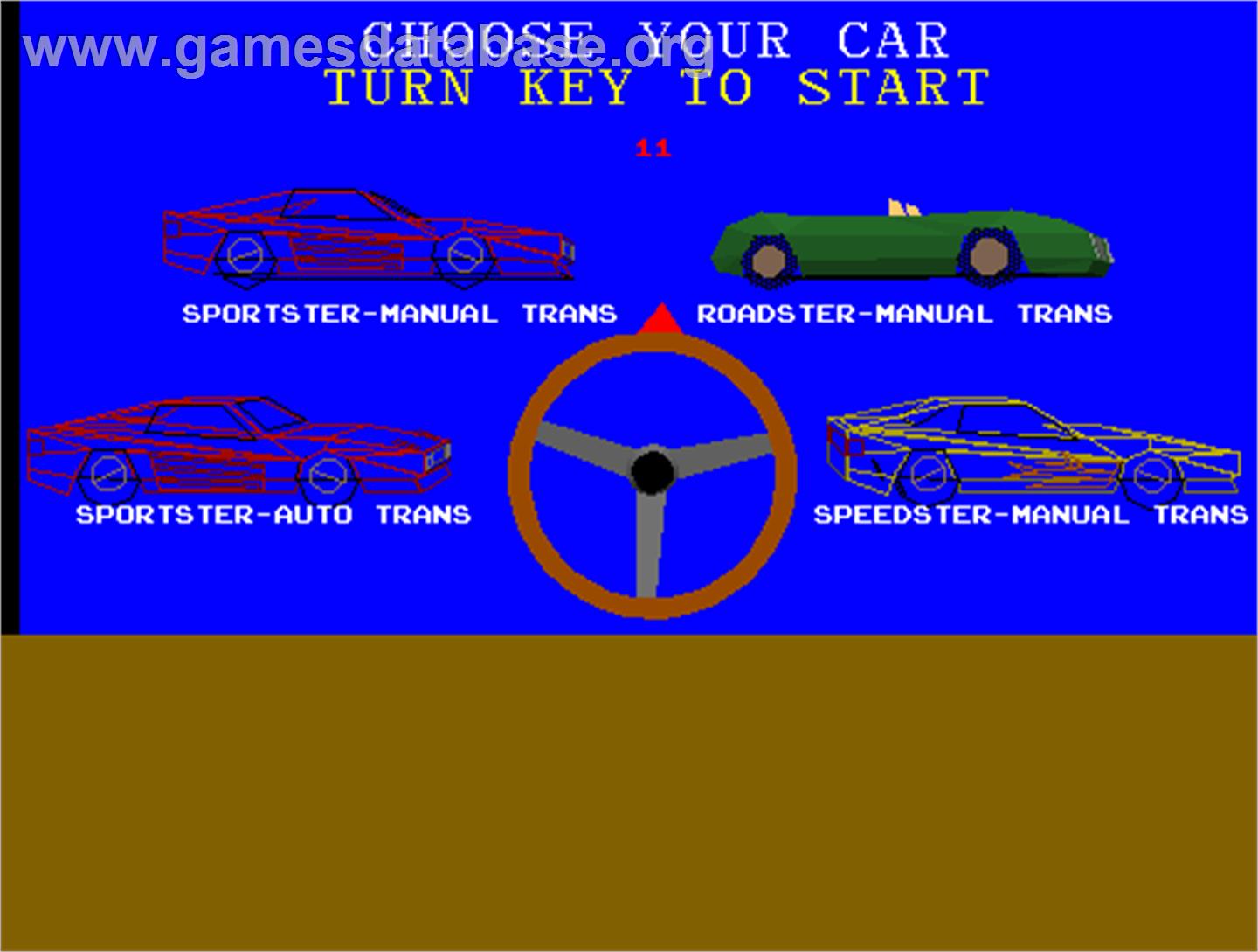 Race Drivin' Panorama - Arcade - Artwork - Select Screen