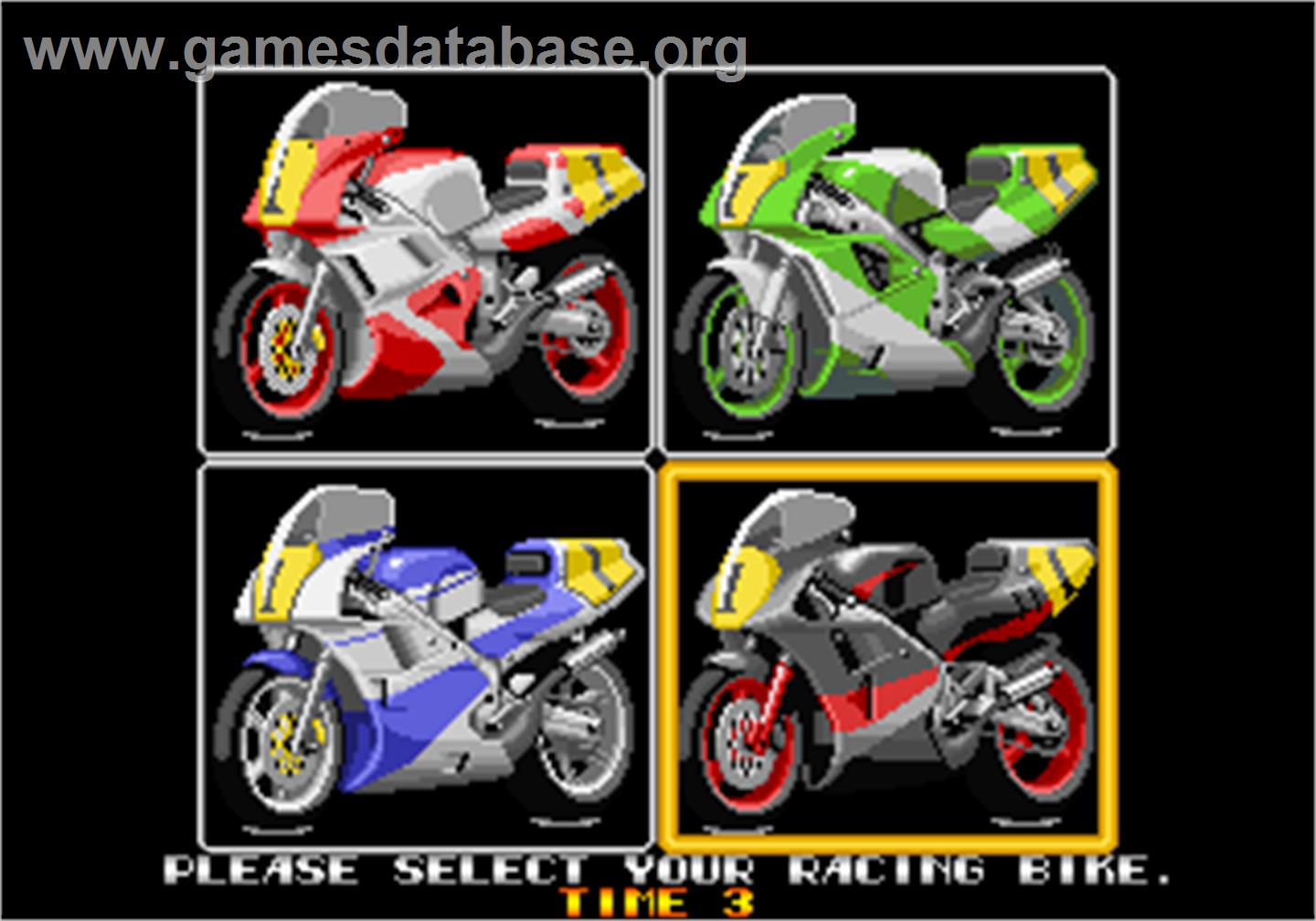 Riding Hero - Arcade - Artwork - Select Screen