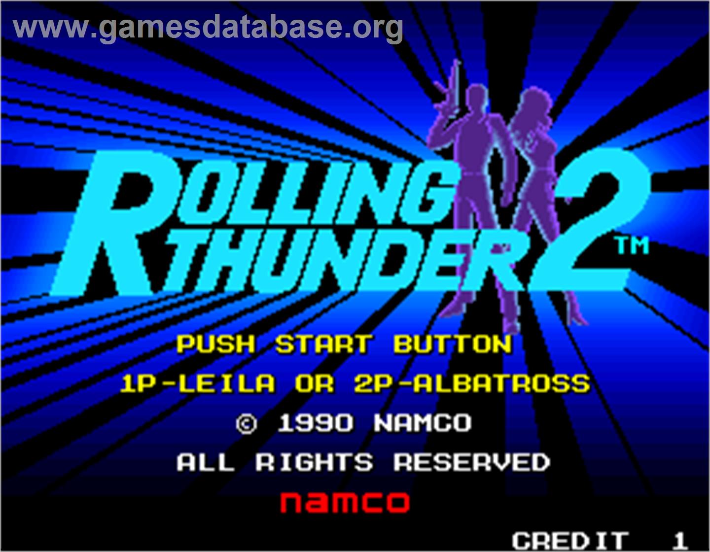 Rolling Thunder 2 - Arcade - Artwork - Select Screen