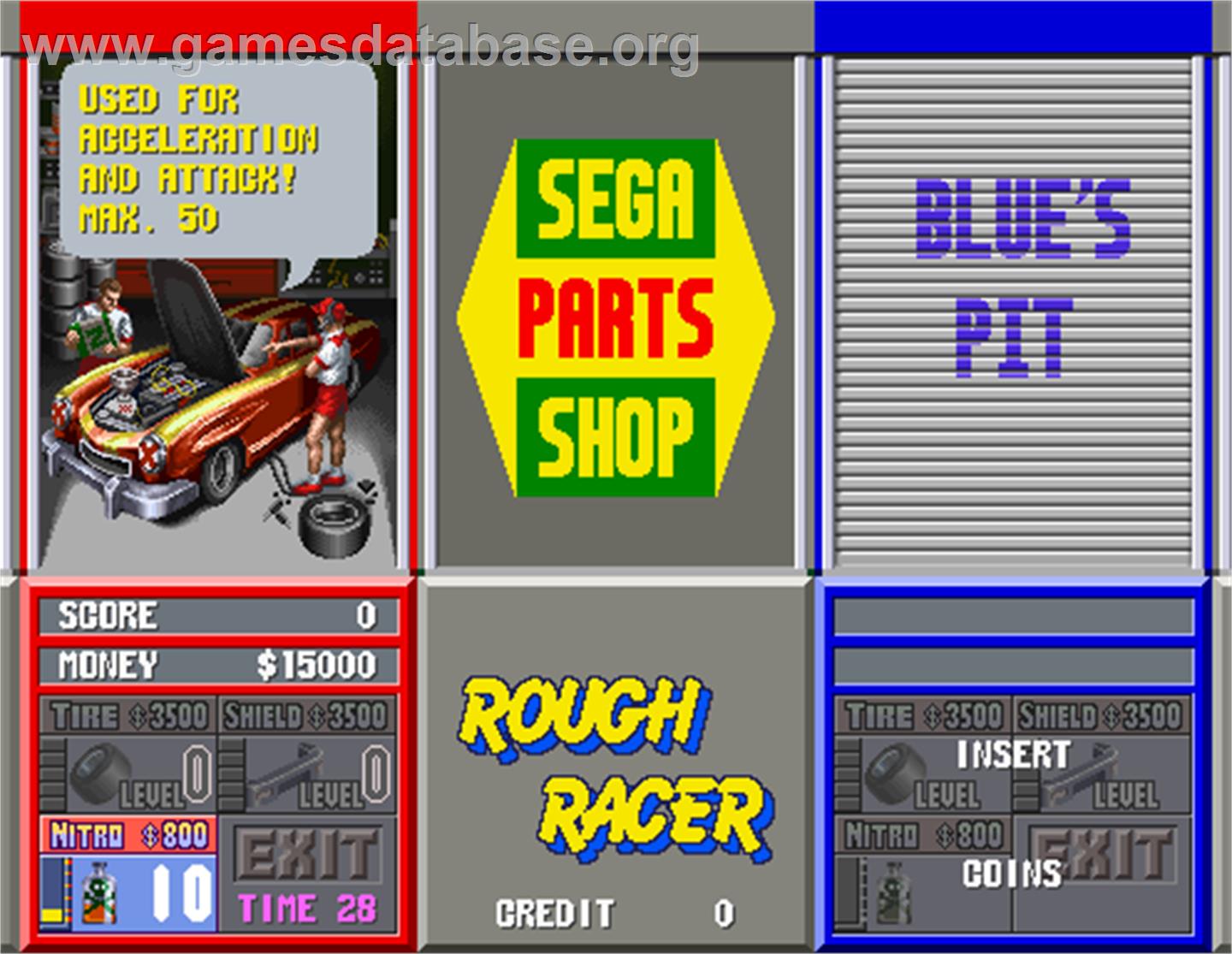 Rough Racer - Arcade - Artwork - Select Screen