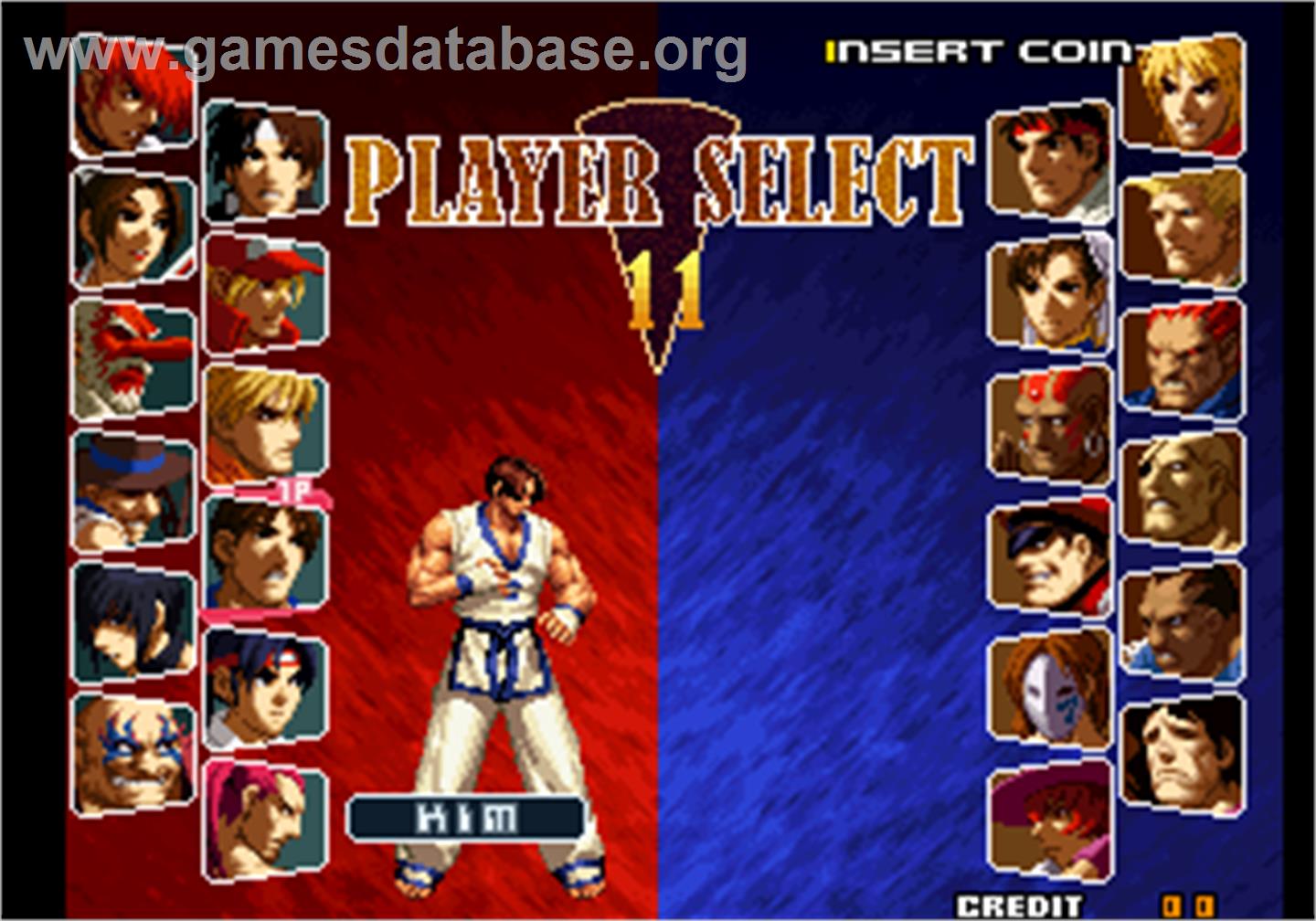 SNK vs. Capcom - SVC Chaos - Arcade - Artwork - Select Screen