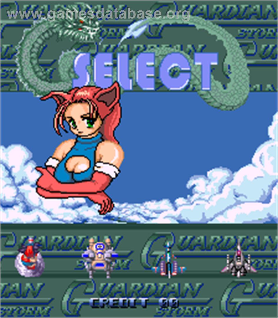 Sen Jin - Guardian Storm - Arcade - Artwork - Select Screen