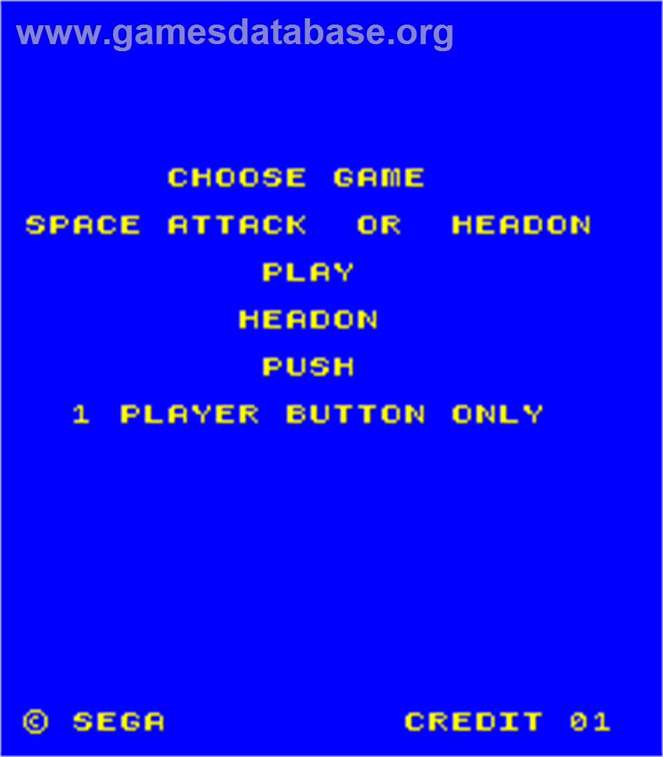 Space Attack / Head On - Arcade - Artwork - Select Screen