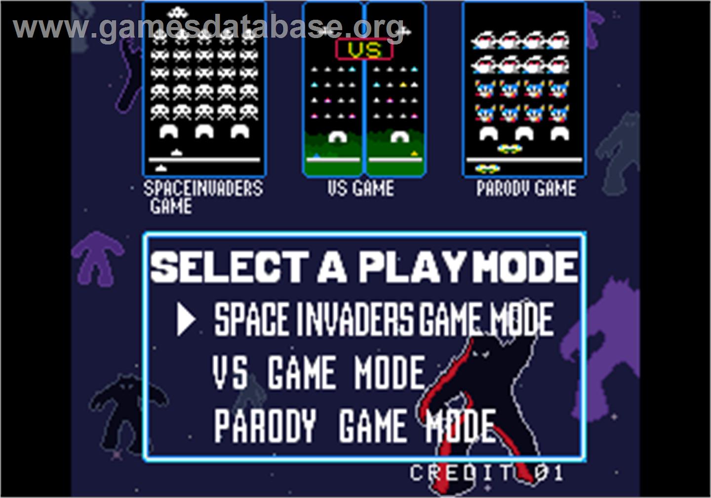Space Invaders DX - Arcade - Artwork - Select Screen