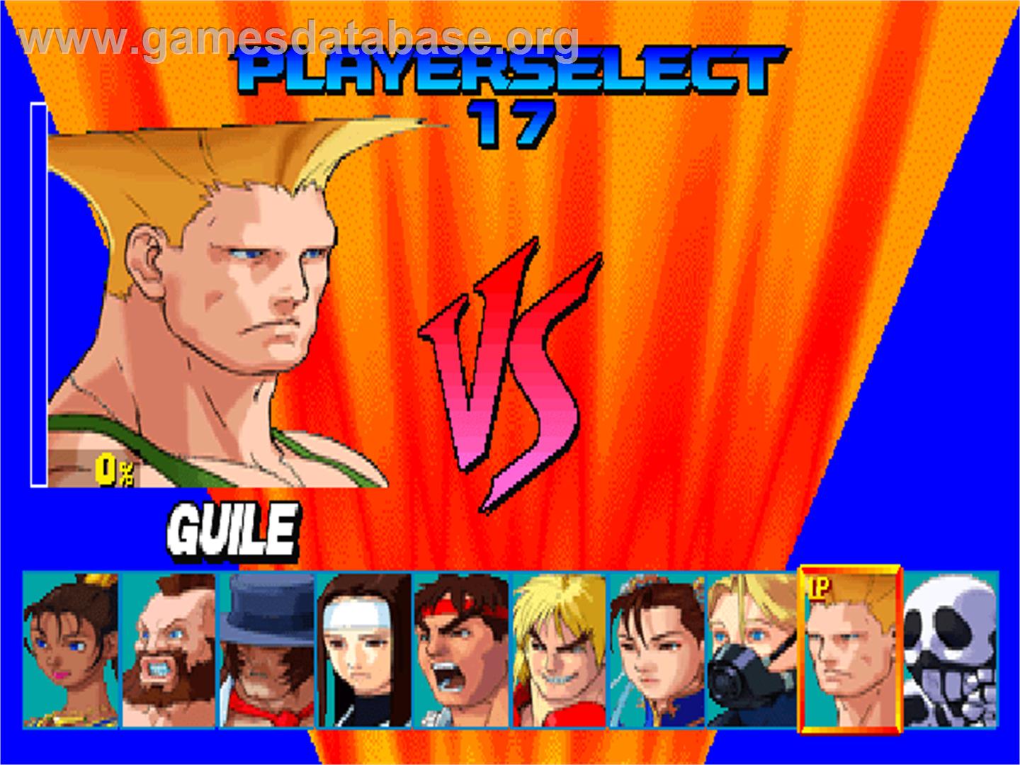 Street Fighter EX - Arcade - Artwork - Select Screen