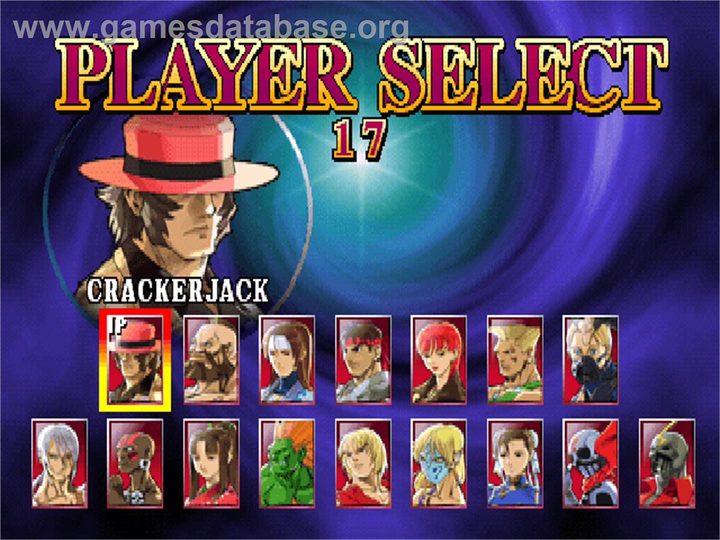 Street Fighter EX 2 - Arcade - Artwork - Select Screen