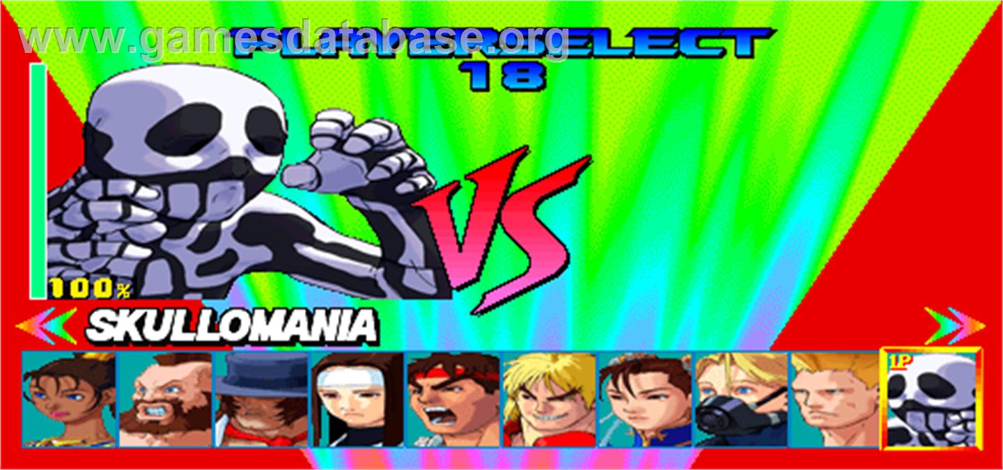 Street Fighter EX Plus - Arcade - Artwork - Select Screen