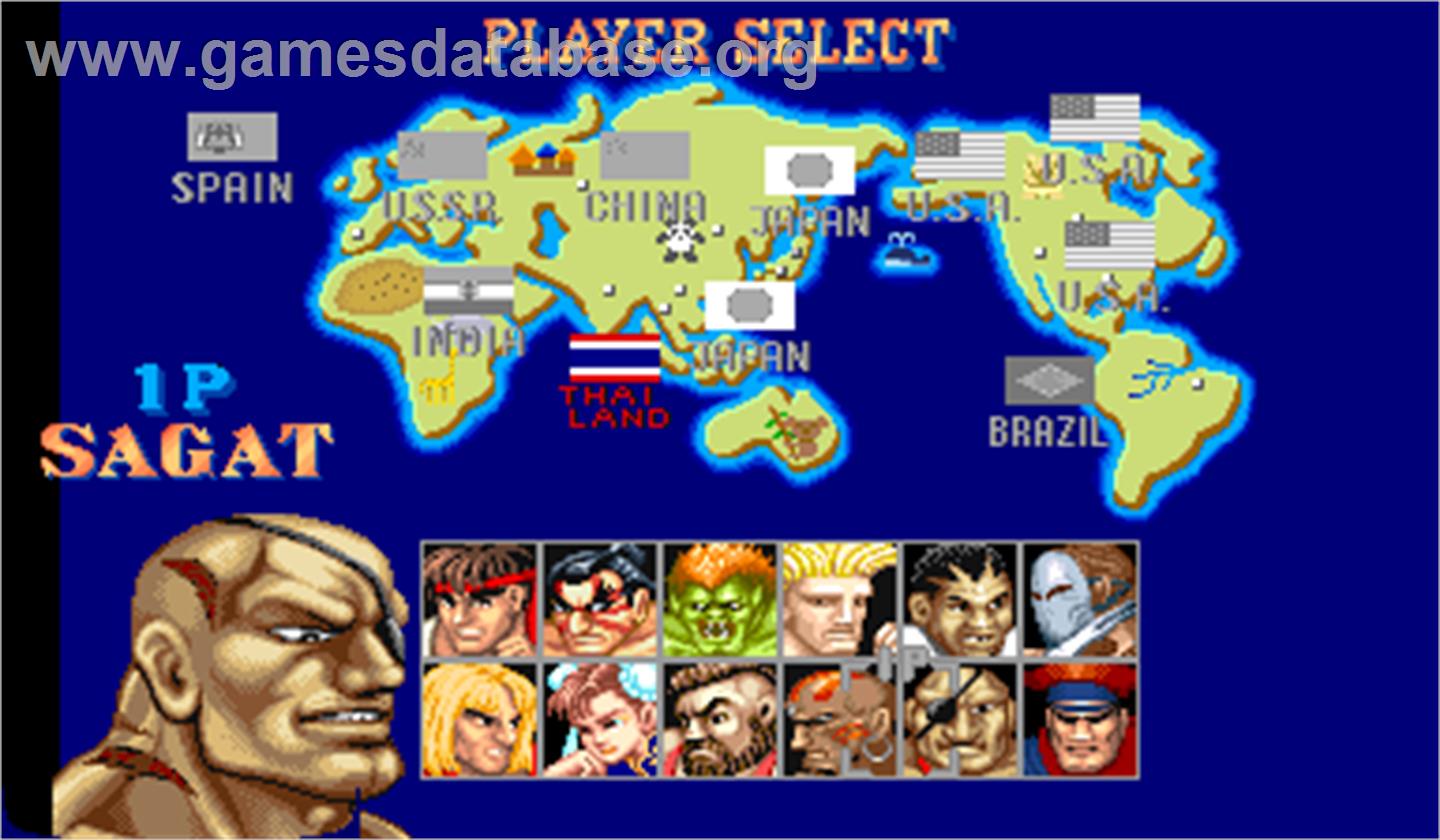 Street Fighter II': Magic Delta Turbo - Arcade - Artwork - Select Screen