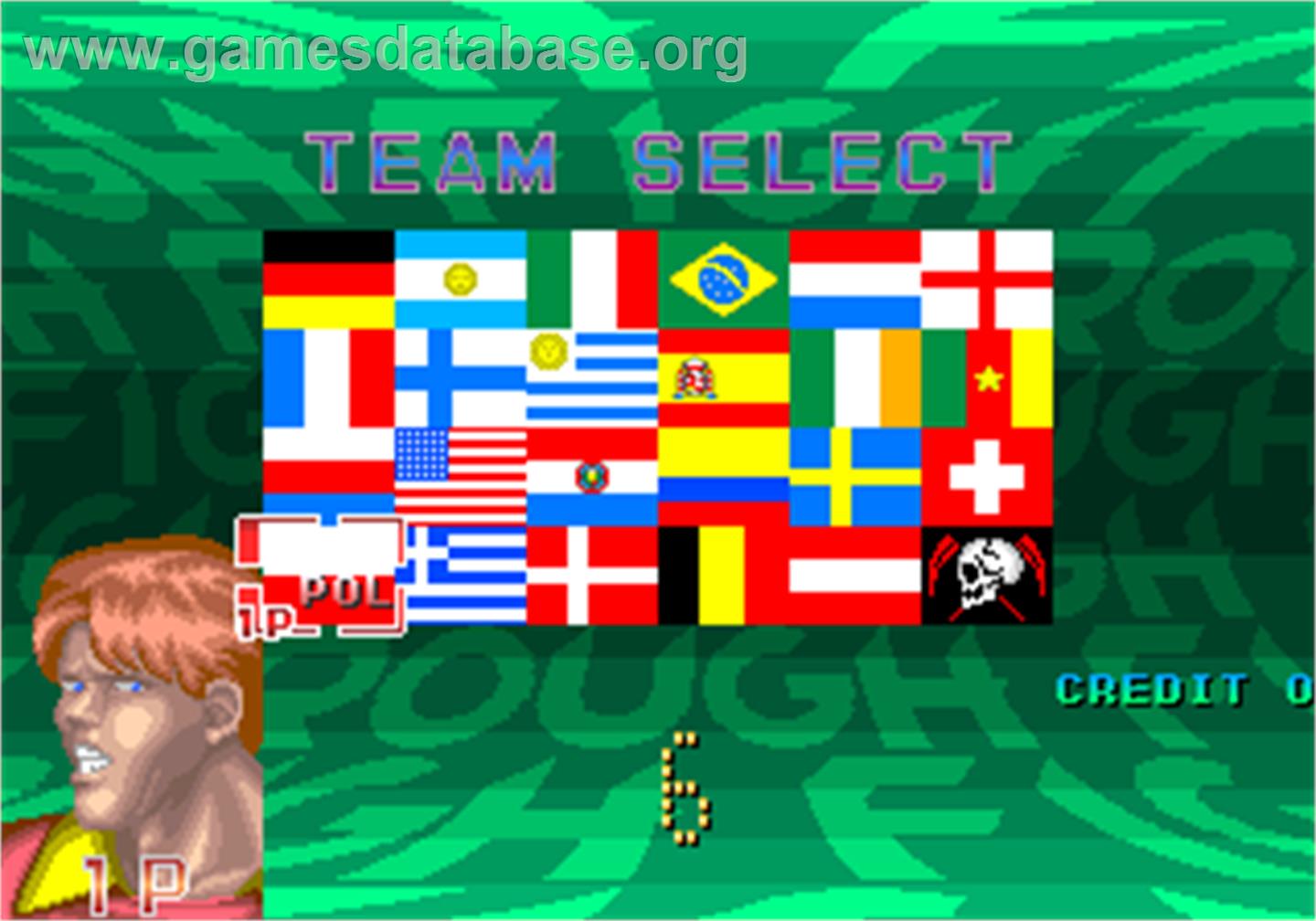 Super Cup Finals - Arcade - Artwork - Select Screen